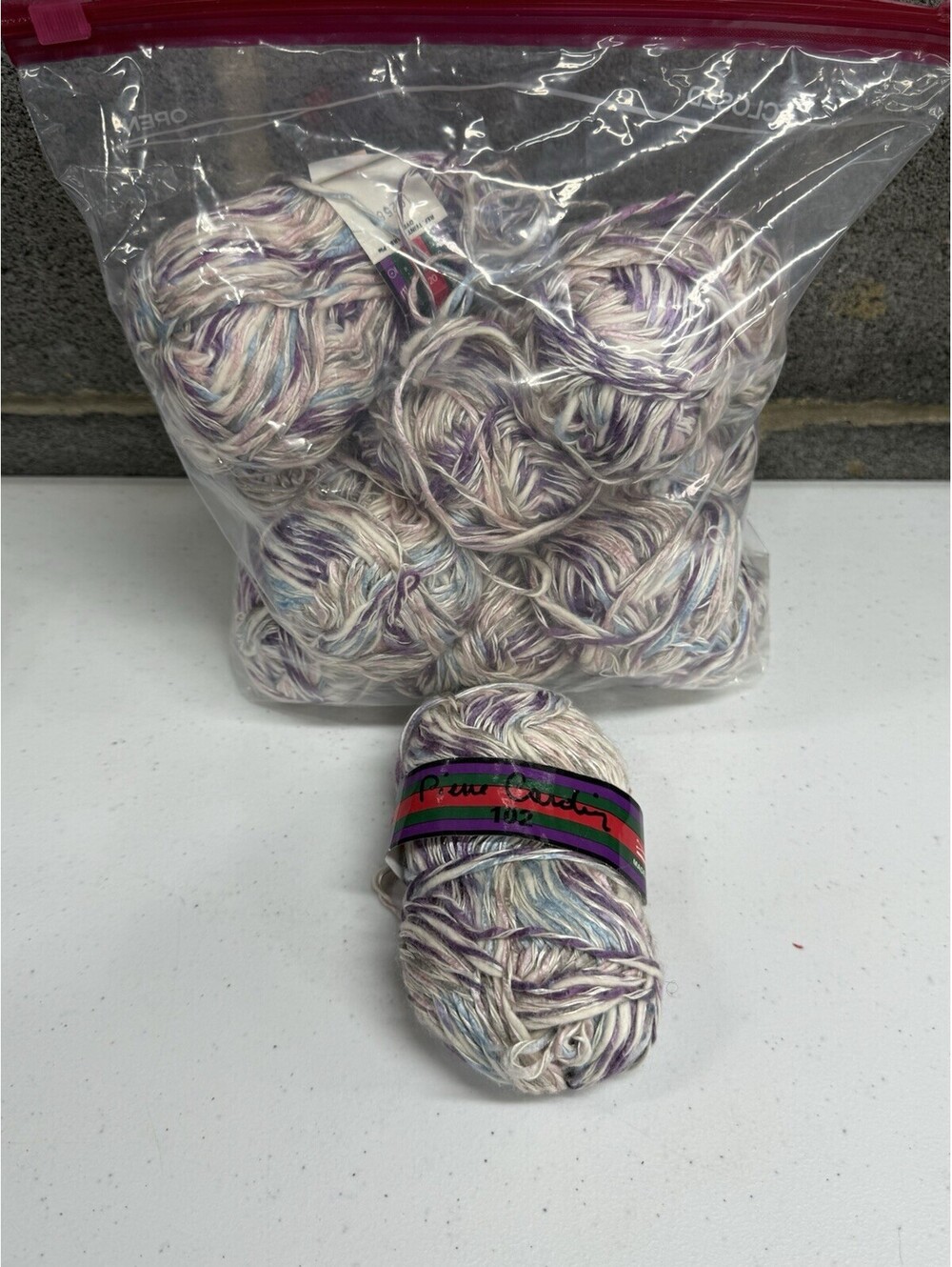 Piene Cardiz ‘102’ Acrylic/Cotton Yarn Multi Color 9 Skein Lot